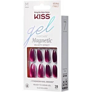 Kiss Gel Fantasy Magnetic Medium Length Nails - Stream